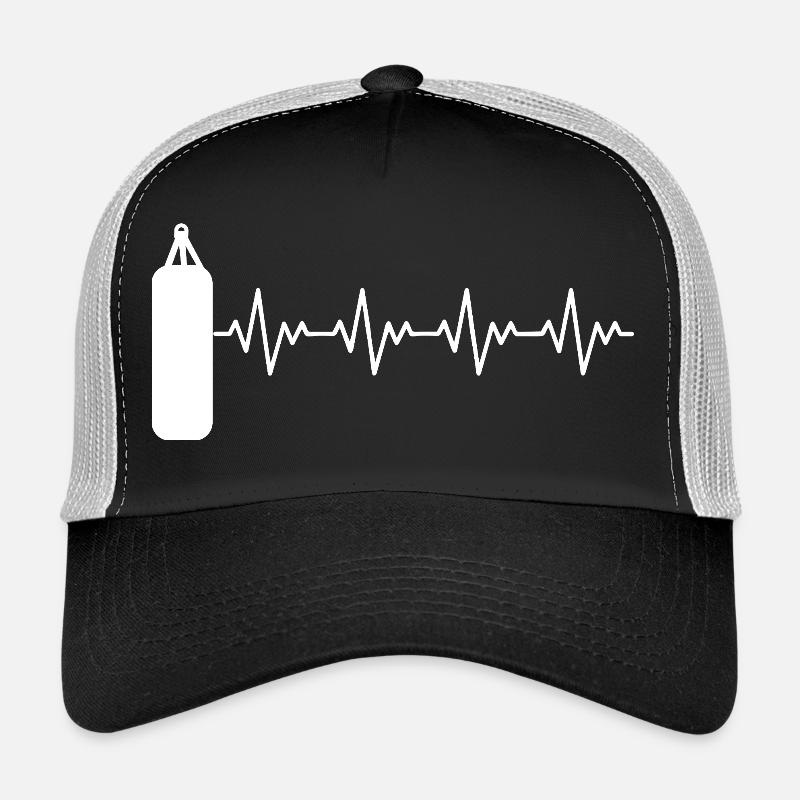 Boxer_2_EKG_weiss Trucker Cap