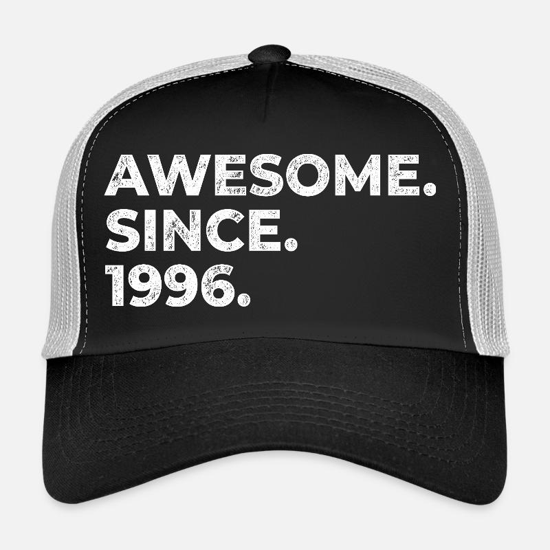 Awesome since 1996 | Geburtstag | Geschenk - Trucker Cap - Schwarz/Steingrau