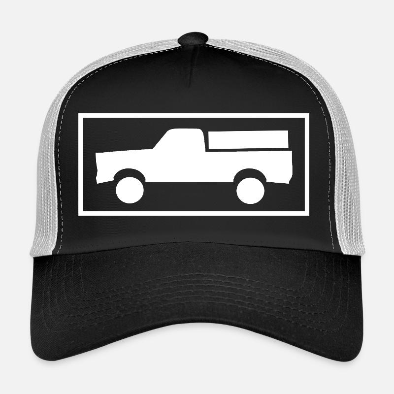 Silhouette du micro dans le cadre Casquette trucker 