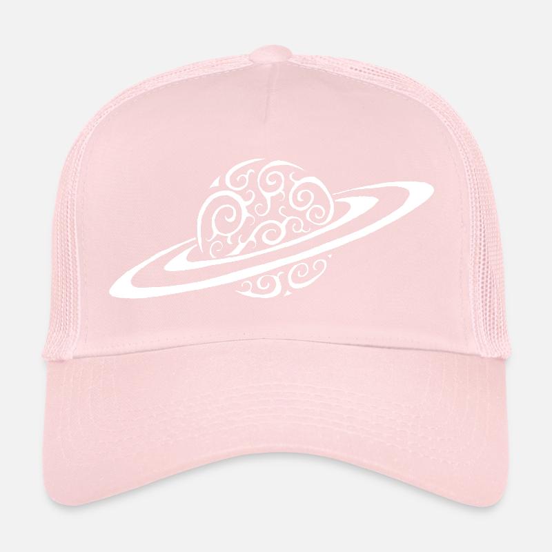 Planète spirale blanche Casquette trucker 
