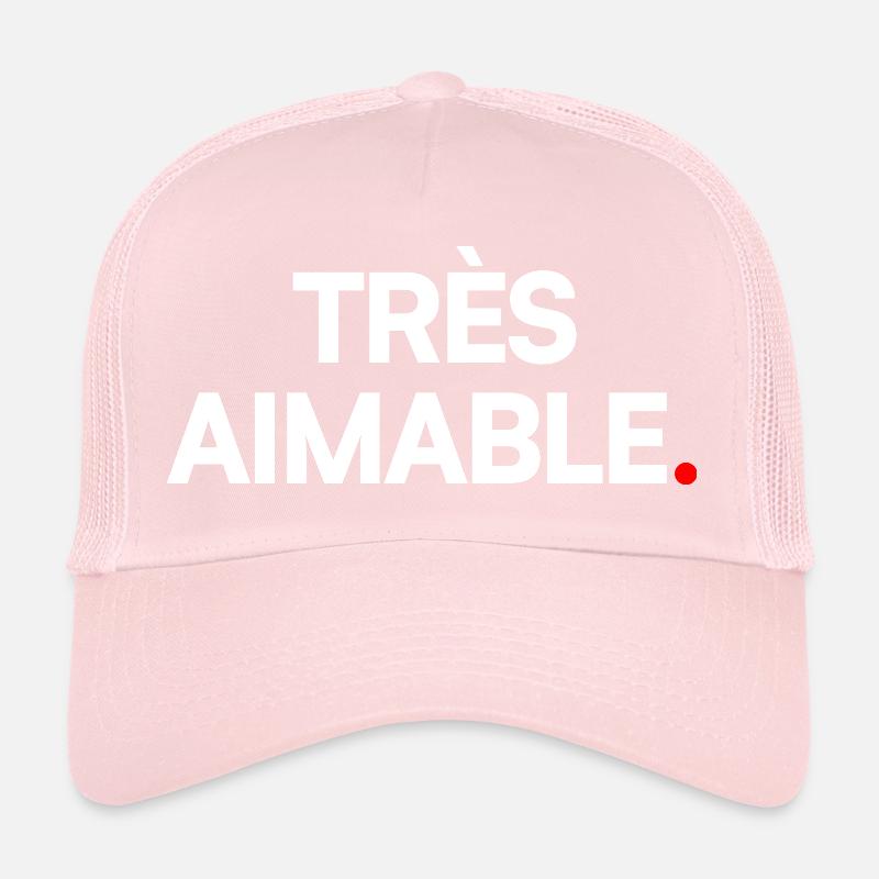 Très aimable Casquette trucker 
