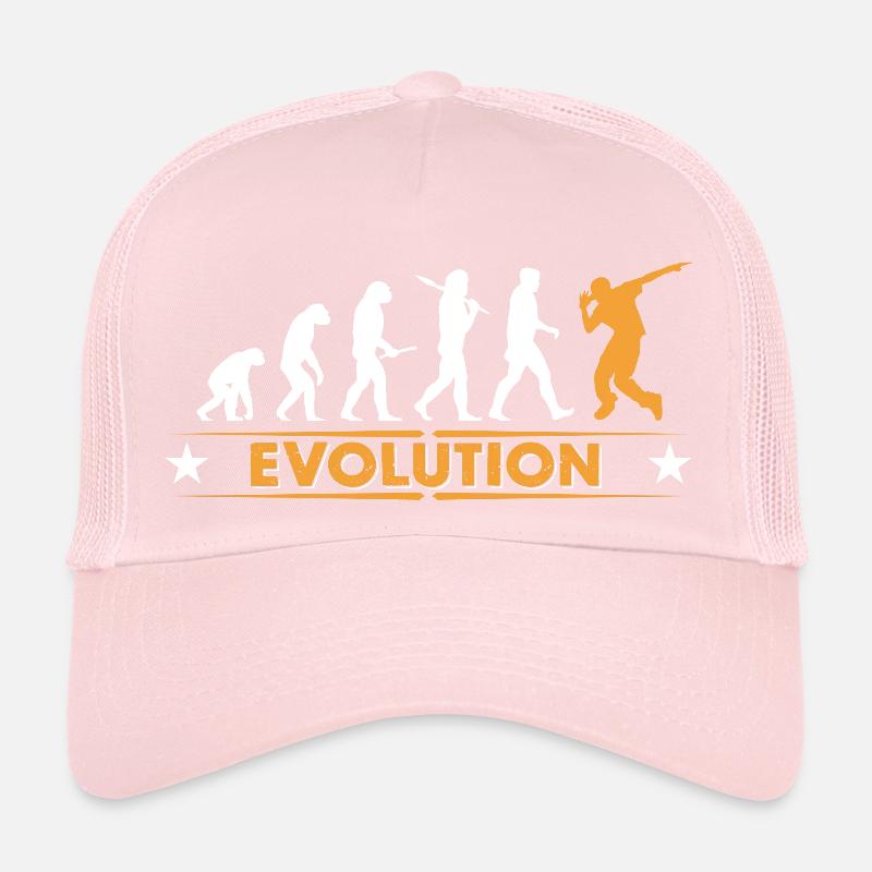 Hip hop break dance evolution - orange/blanc Casquette trucker 