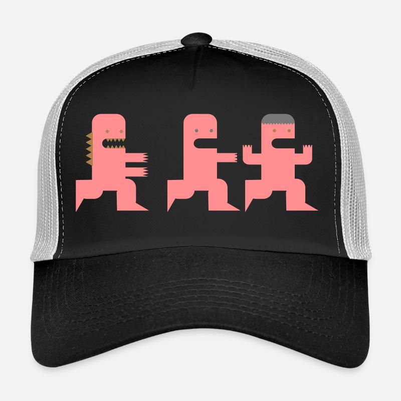 Cartoon Monster jagd Zombies Geschenk Apokalypse Trucker Cap