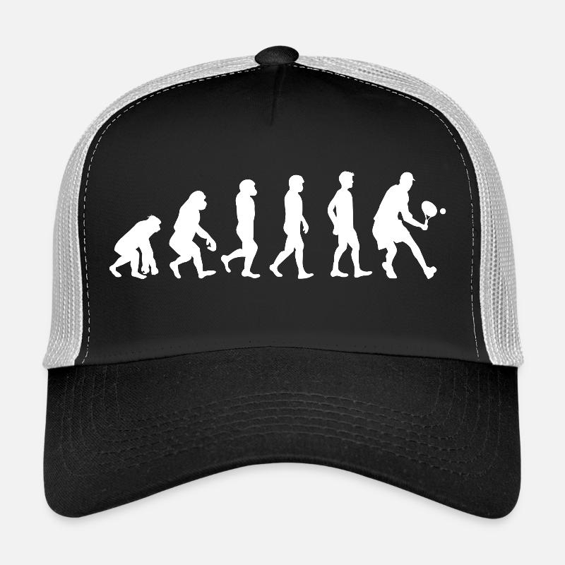 Squash shirt cadeau de squash joueur evolution - Casquette trucker  - noir/gris pierre