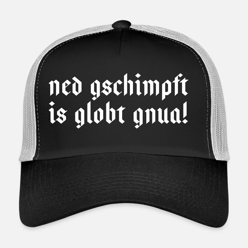 BAVARIAN! ned scolds is globt gnua - Trucker Cap - black/stone grey