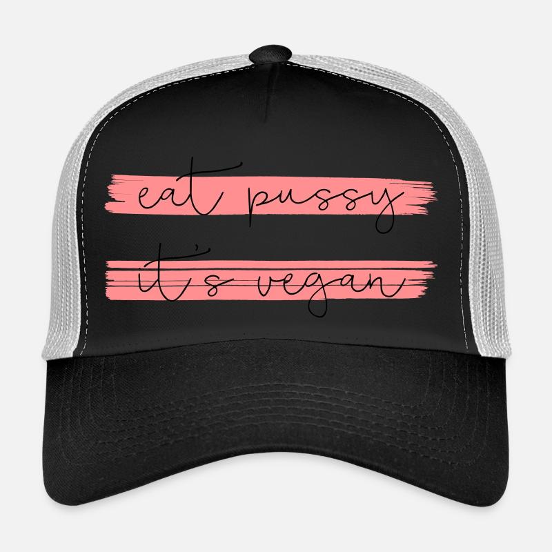 EAT PUSSY IT'S VEGAN Casquette trucker 
