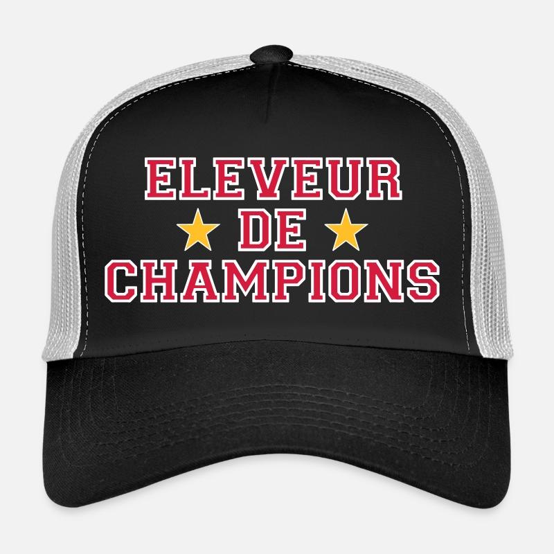 Eleveur de Champions - Casquette trucker  - noir/gris pierre