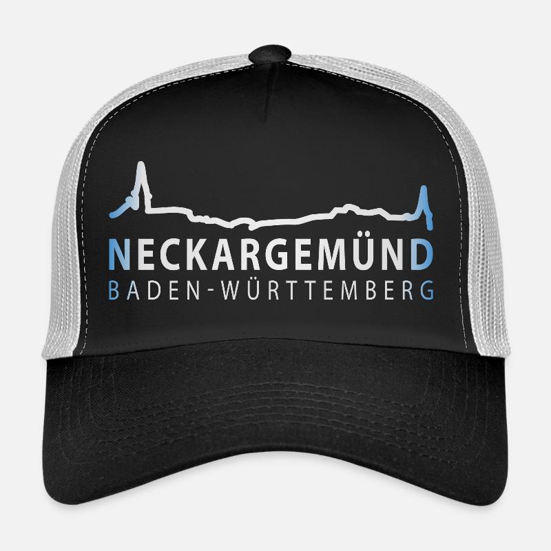 Neckargemünd - Silhouette - Trucker Cap - Schwarz/Steingrau