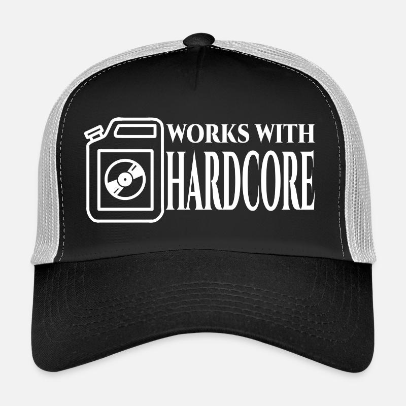 Combustible hardcore - Casquette trucker  - noir/gris pierre