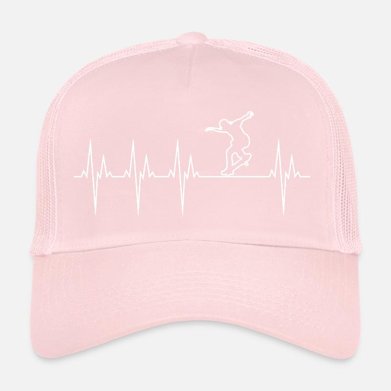 Skateboard électrocardiogramme ECG Skate Board Casquette trucker 