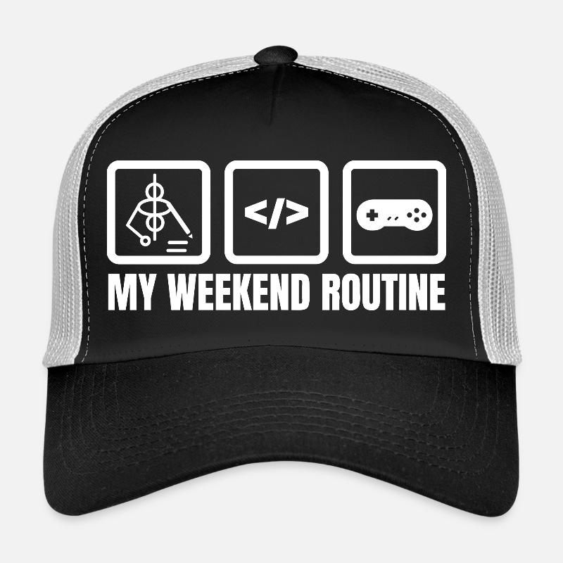My Weekend Routine Trucker Cap