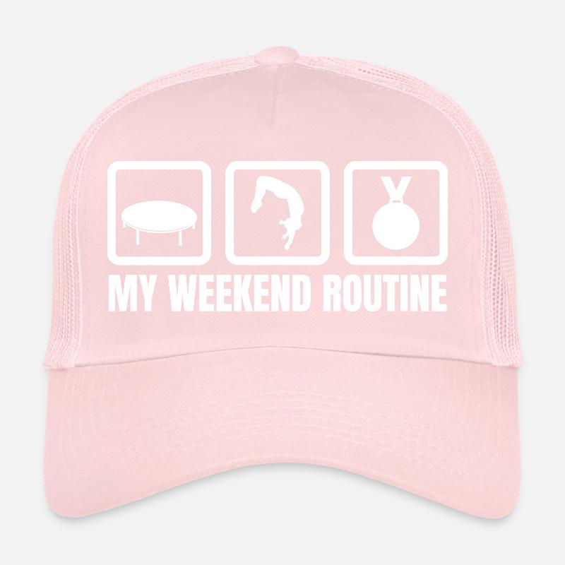 Routine du week-end trampoline Casquette trucker 