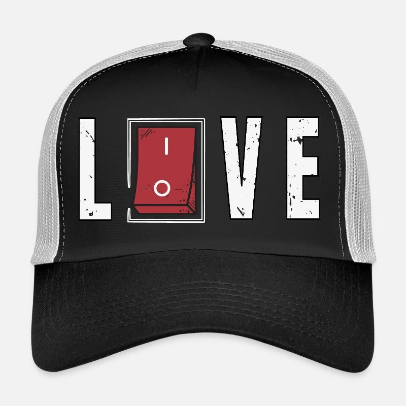 Liebe erwidert - Trucker Cap - Schwarz/Steingrau