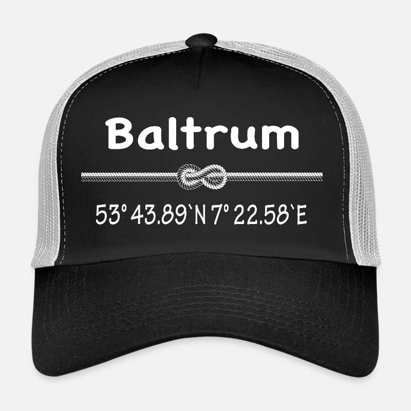 Baltrum - Trucker Cap - Schwarz/Steingrau