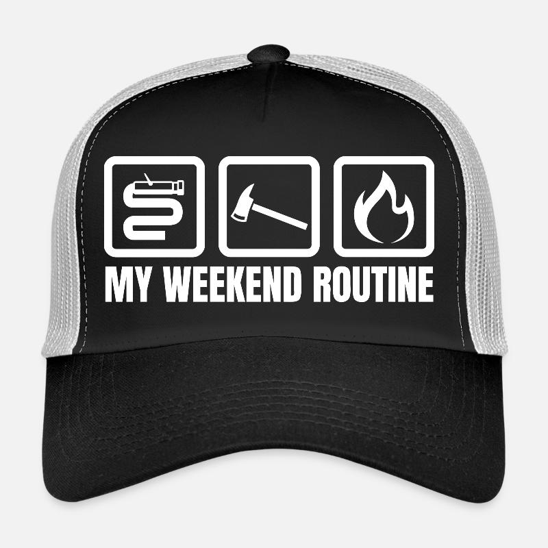 Wochenendroutine Feuerwehr Trucker Cap