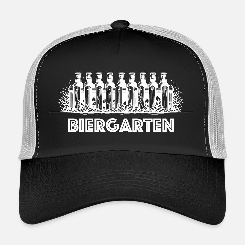 biergarten bier wortspiel biertrinker Trucker Cap