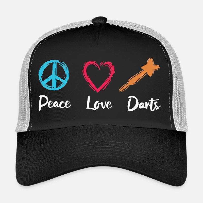 Peace Love Darts Trucker Cap