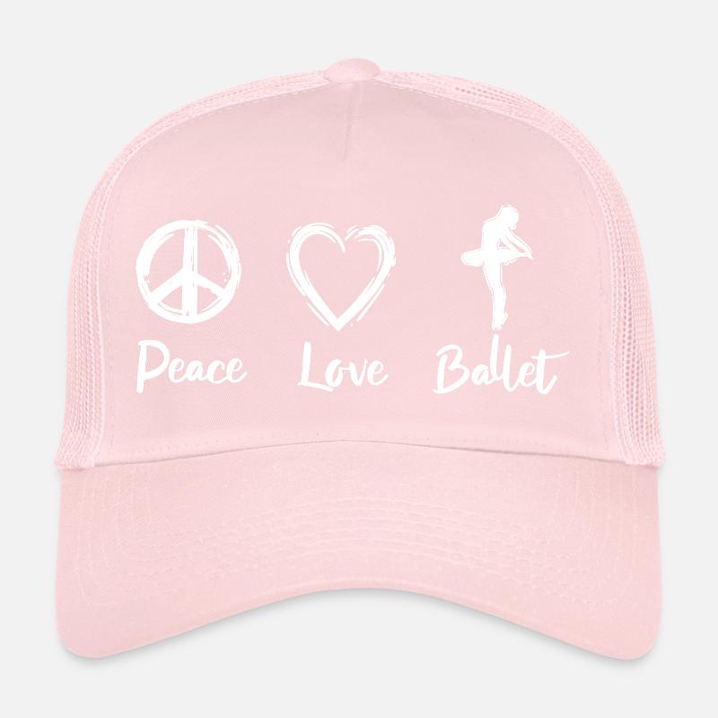 Peace Love Ballet Casquette trucker 