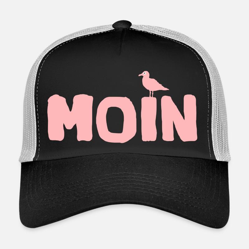 Moin die Möwe local Edition - Trucker Cap - Schwarz/Steingrau