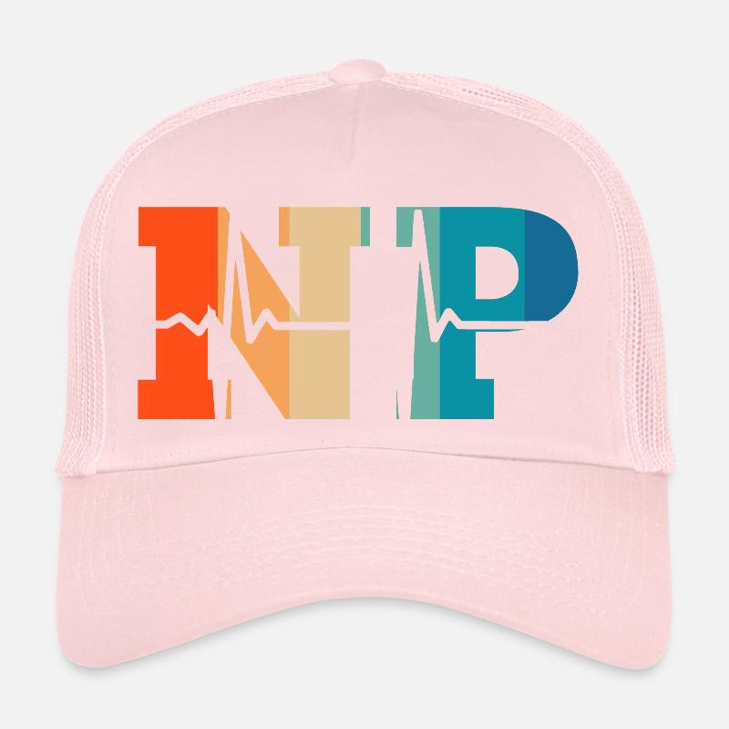 Heartbeat retro nurse practitioner Trucker Cap