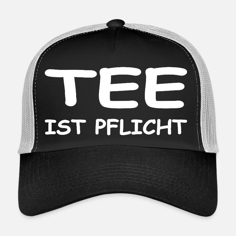 Tee - Trucker Cap - Schwarz/Steingrau