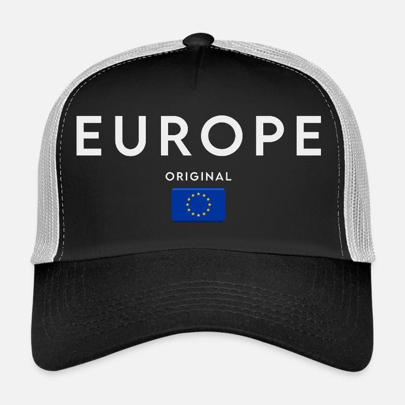 Drapeau de l’Europe, fierté européenne Casquette trucker 