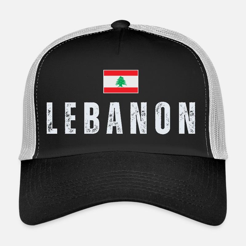 Stolzer Libanese, Flagge des Libanon Trucker Cap