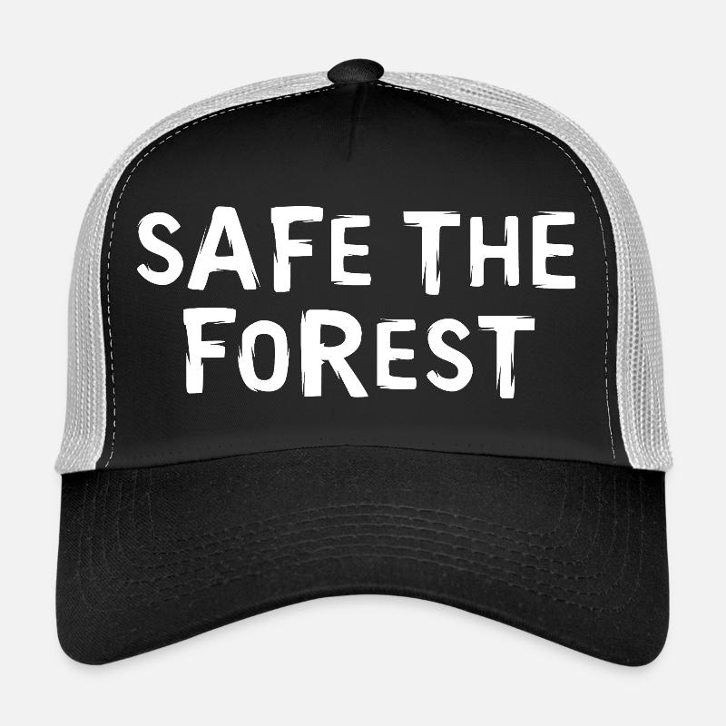 protéger la forêt - Amour de la forêt et conservation de la nature Logo Casquette trucker 