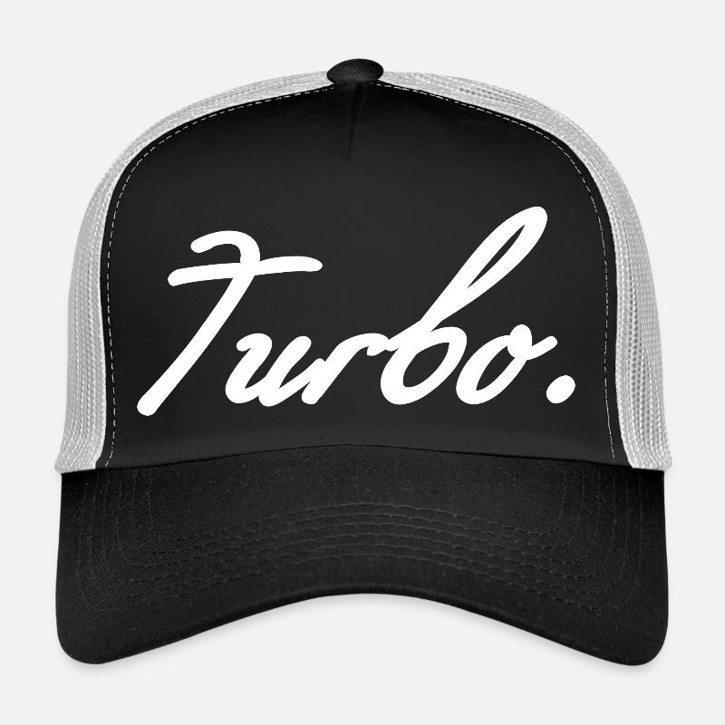 Turbo white - Trucker Cap - black/stone grey