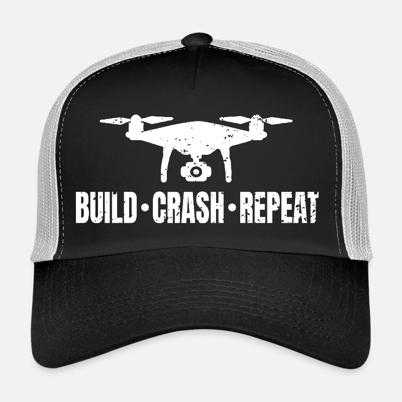 Répétition du crash de la construction d'un drone Casquette trucker 