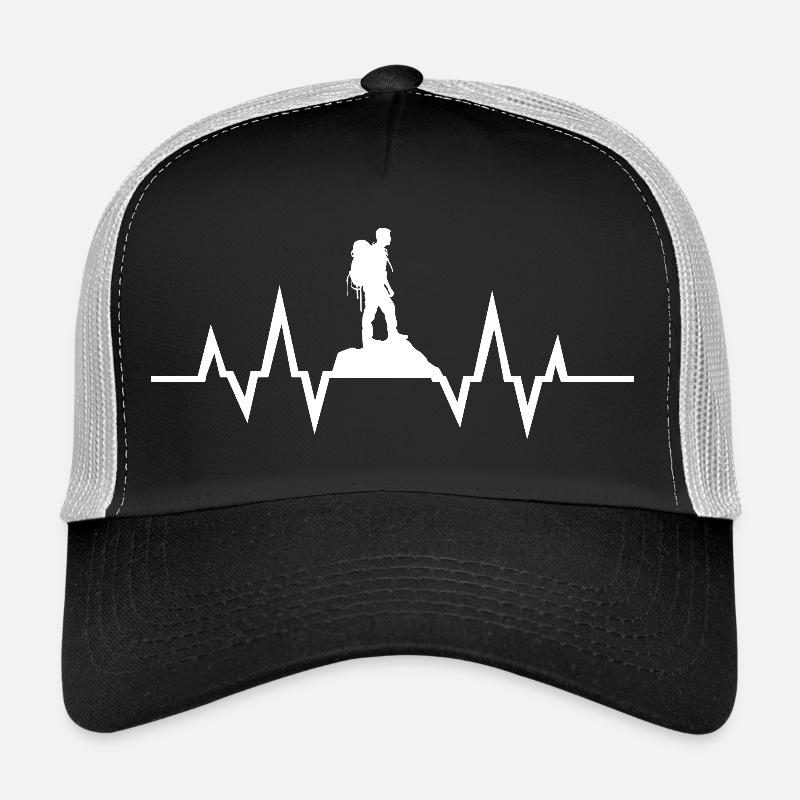 Bergsteiger Herzschlag Design Trucker Cap