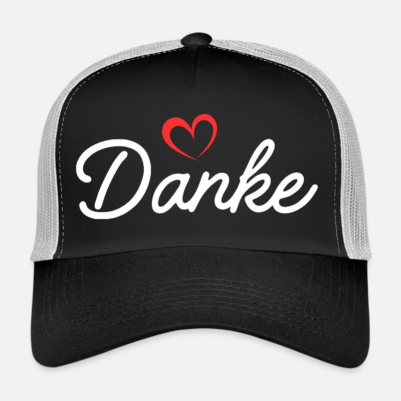 Thank You Heart Script Trucker Cap