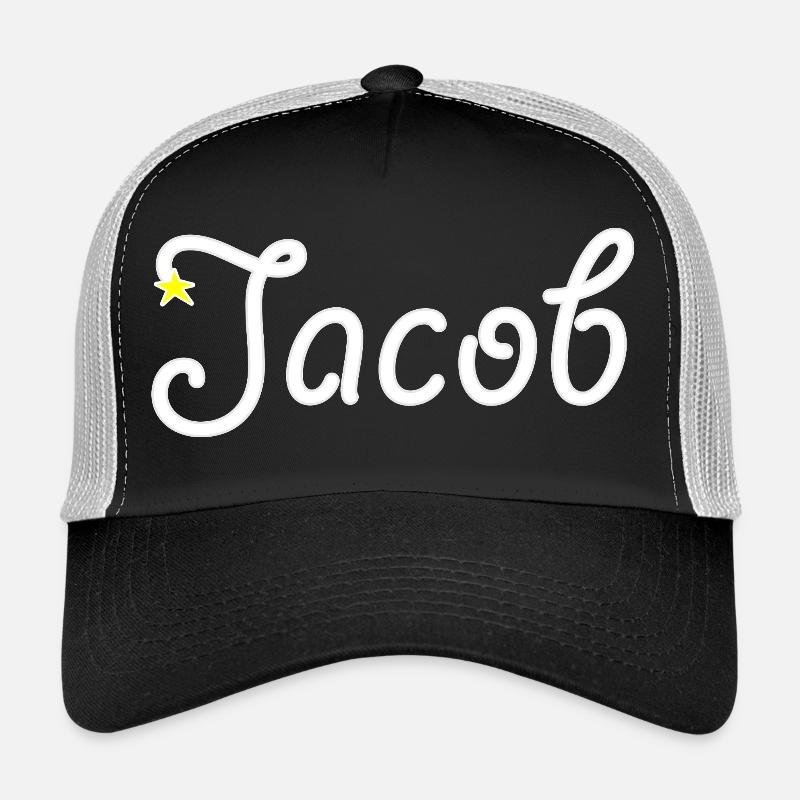 Jakob - Trucker Cap - Schwarz/Steingrau