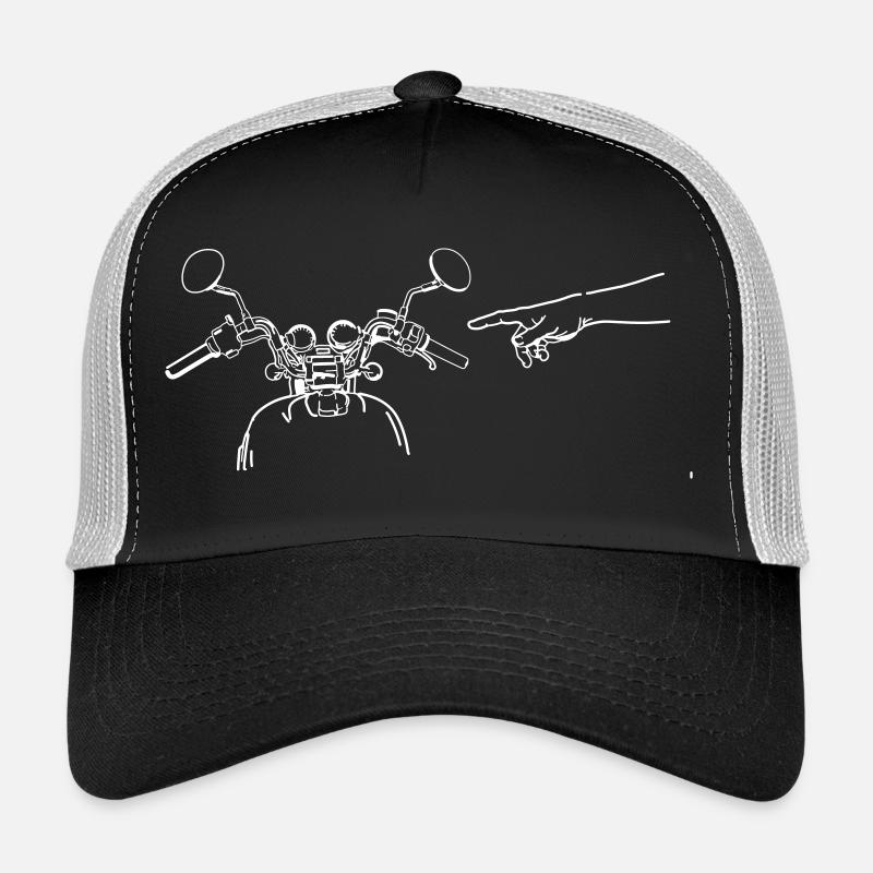 Motorcycle Handlebar Index Finger God Trucker Cap