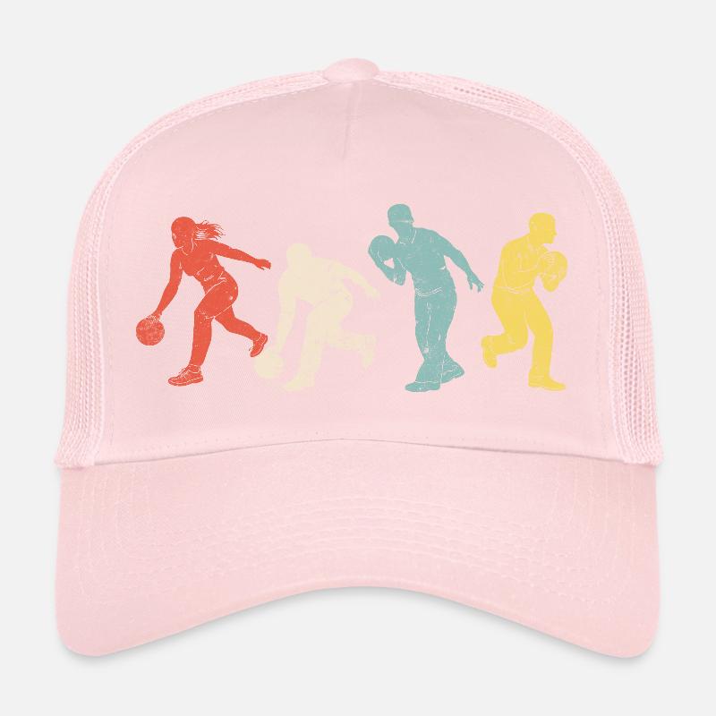 Dynamic bowling silhouettes in colors Trucker Cap
