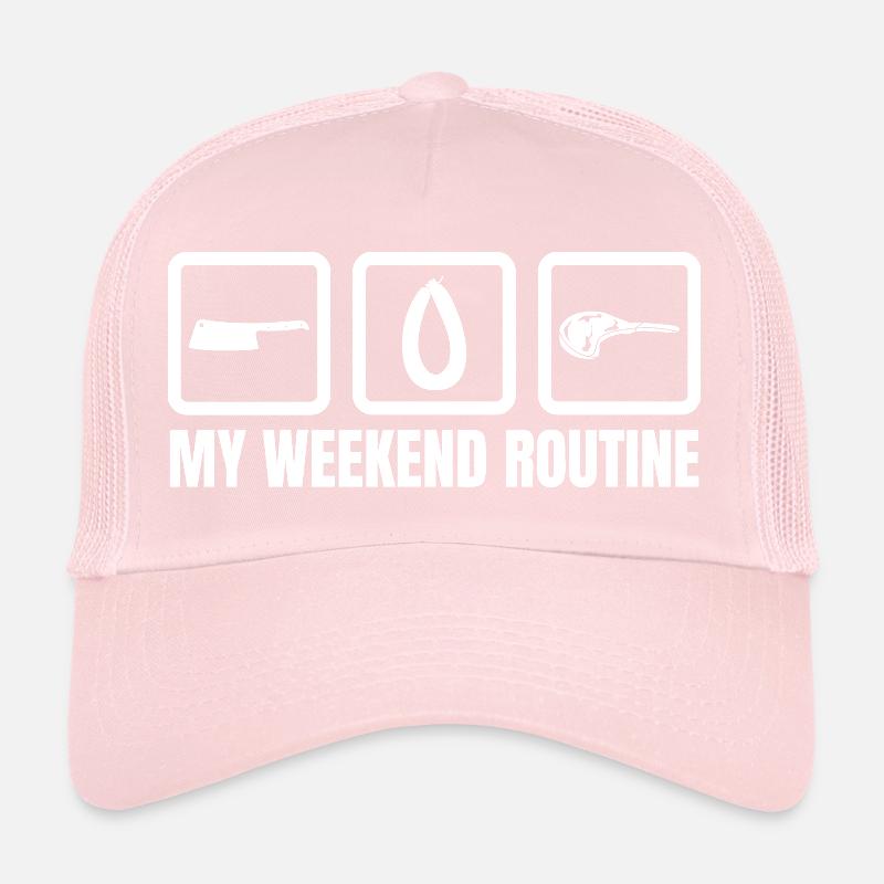 Routine du week-end chez le boucher Casquette trucker 
