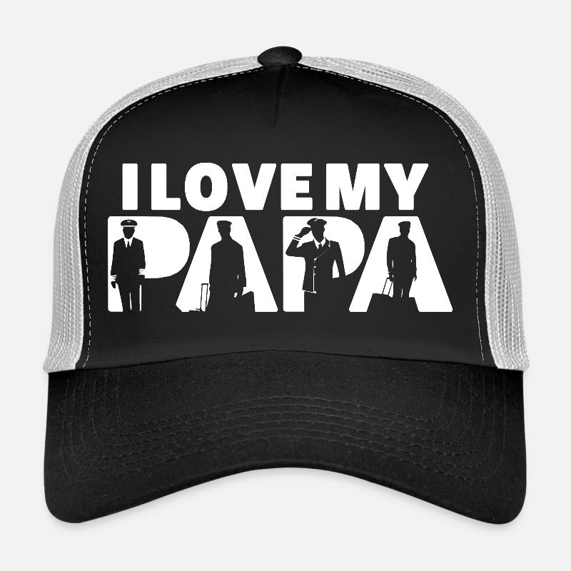 Pilote Avion Évolution Vol Papa Pilote Papa Casquette trucker 