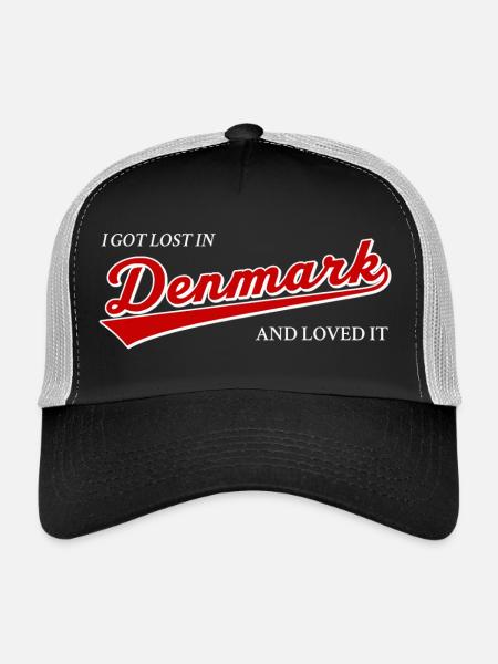 I Got Lost In Denmark And Loved It - Nordic Travel - Trucker Cap - black/stone grey - Front