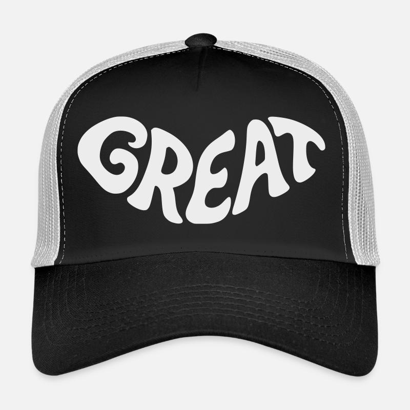 Great, Great Bubbel Word Design Trucker Cap