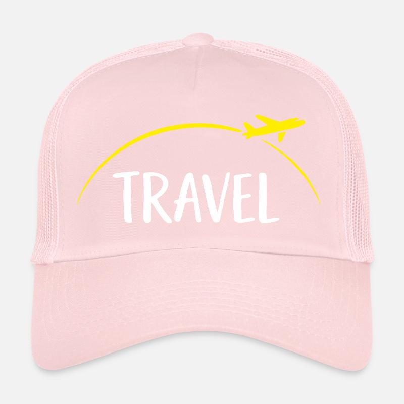 Faute de frappe de voyage avec Airplane Circle Casquette trucker 