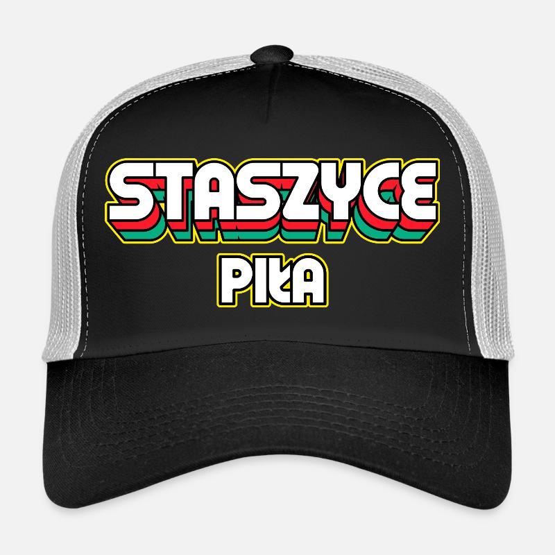 Staszyce Piła. Retro District Name Trucker Cap