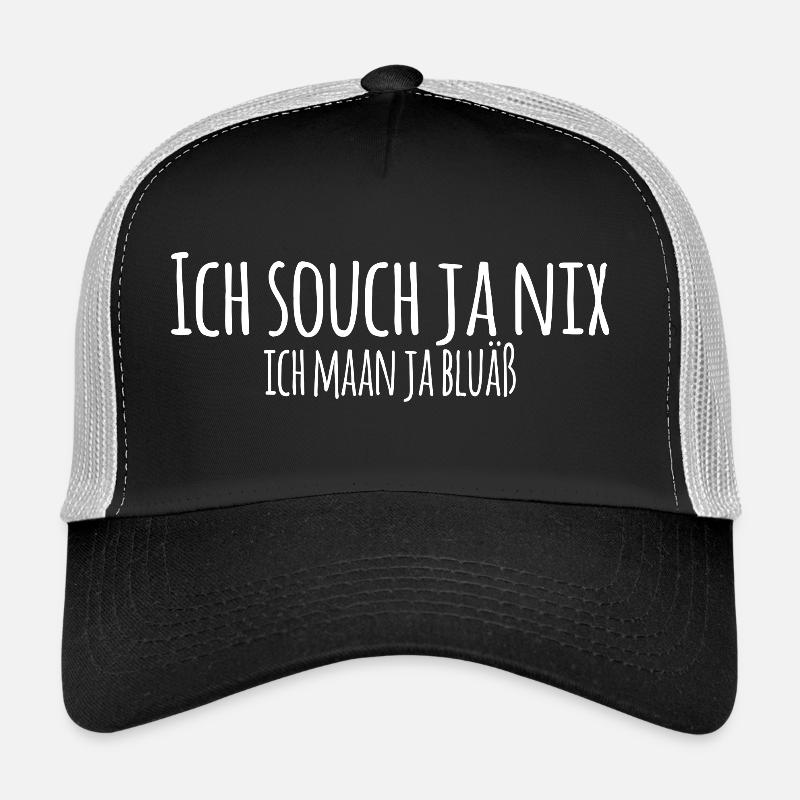 Ich souch ja nix - Trucker Cap - Schwarz/Steingrau