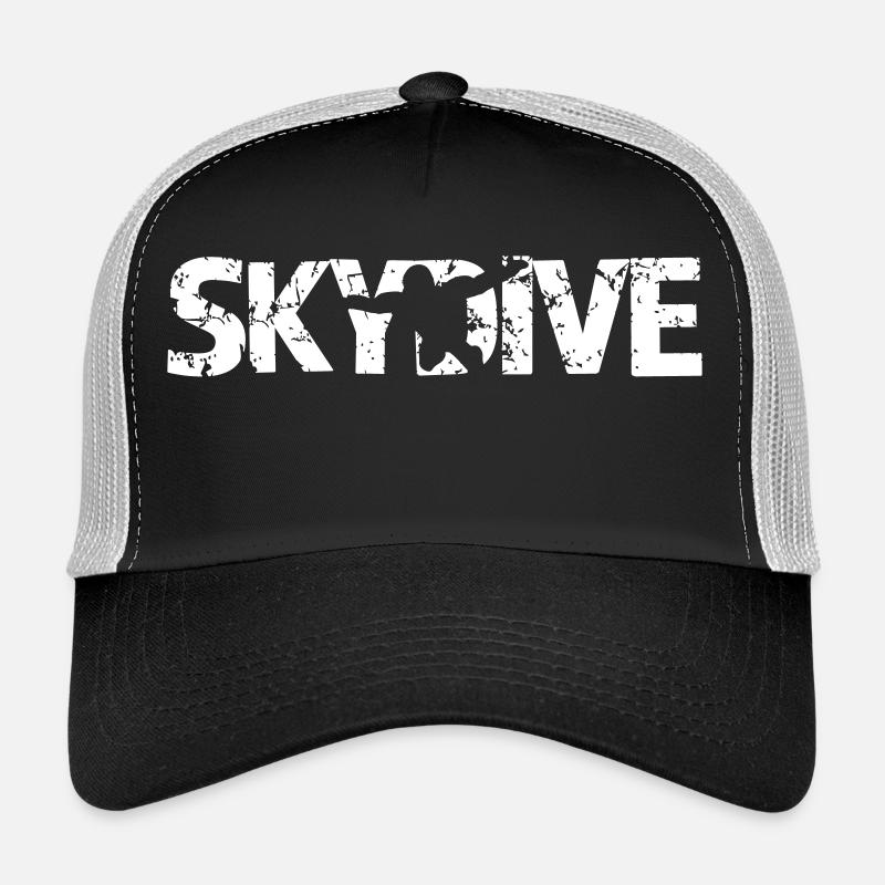 silhouette Skydive - Casquette trucker  - noir/gris pierre