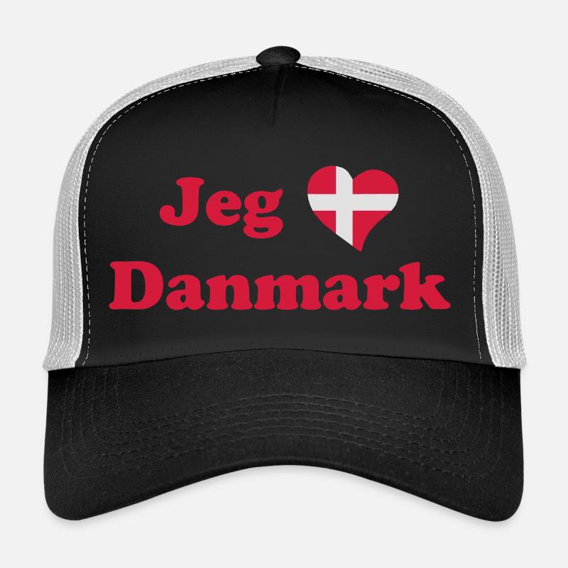 Jeg elsker Danmark - Ich liebe Dänemark Trucker Cap