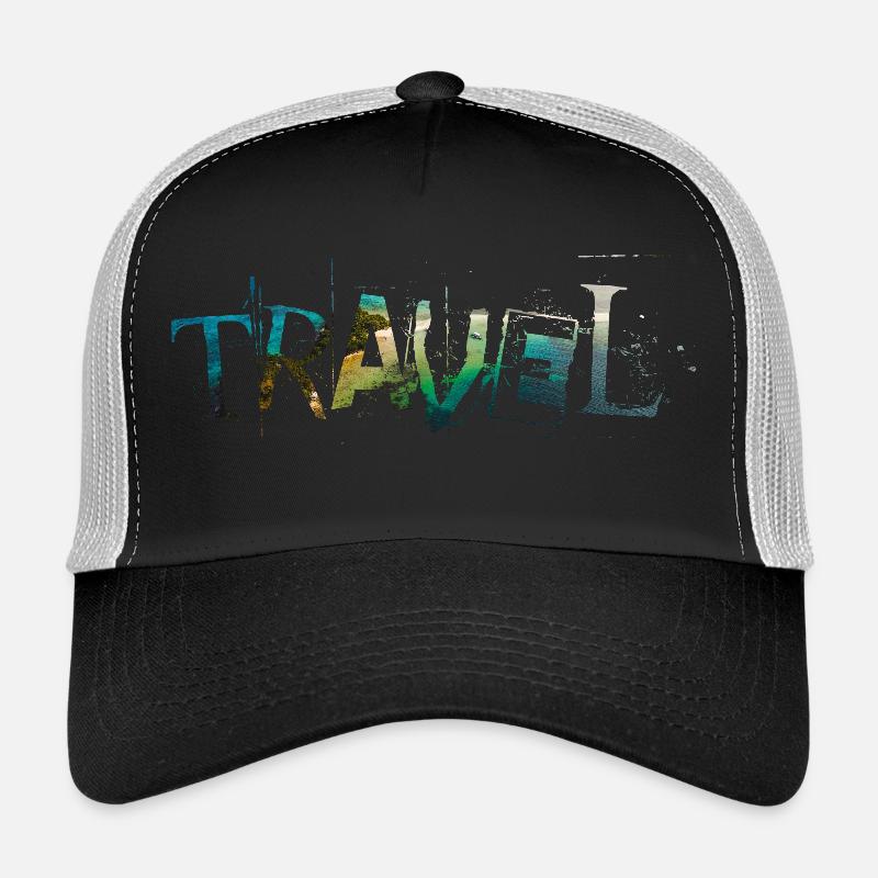 Travel - Trucker Cap - Schwarz/Steingrau