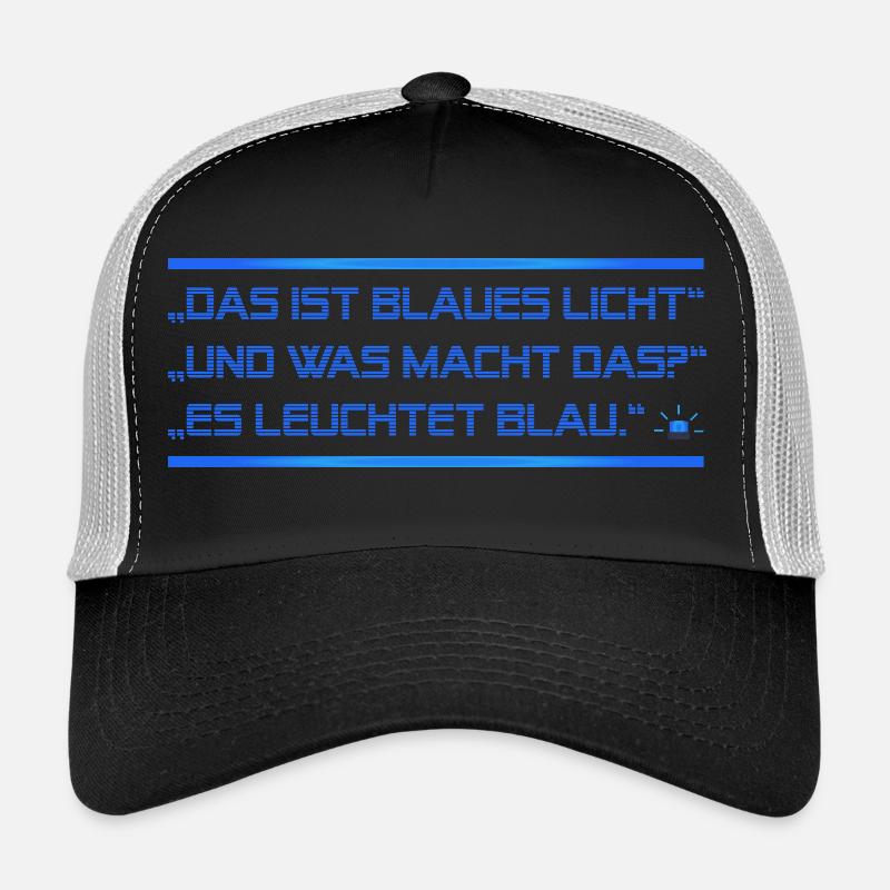 lumière bleue Casquette trucker 