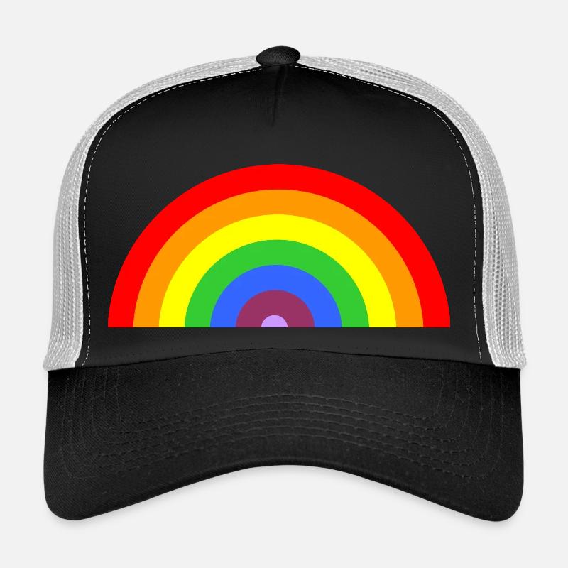 rainbow - Trucker Cap - black/stone grey