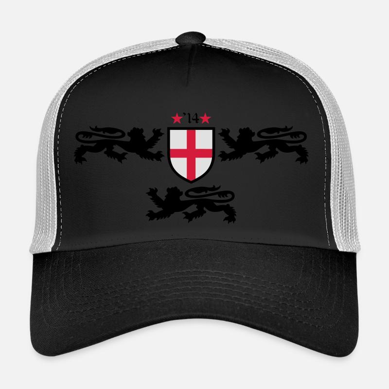 wm 14 england I - Trucker Cap - Schwarz/Steingrau