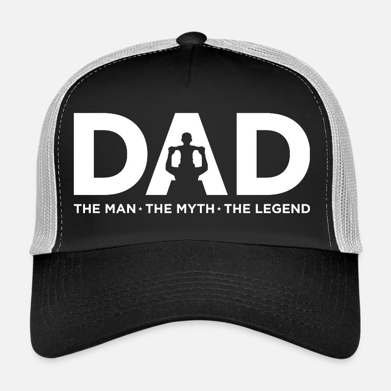 Dad Icon: Bold Silhouette Emblem - Trucker Cap - black/stone grey