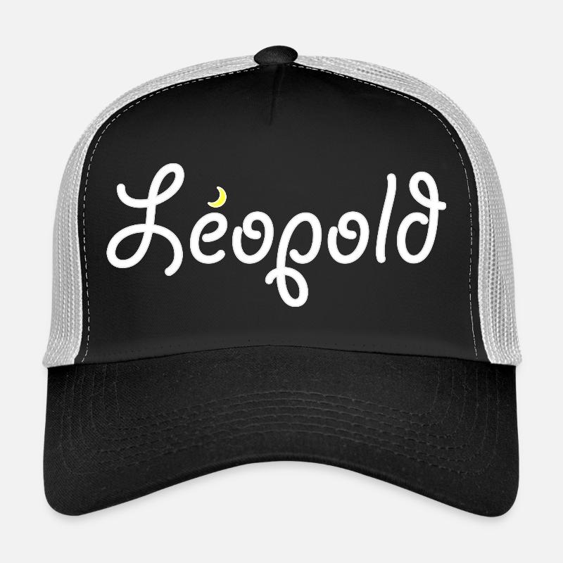 Leopold - Trucker Cap - Schwarz/Steingrau